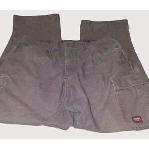 Vintage Red Kap Mens Gray Work Pants With Pockets 38x32